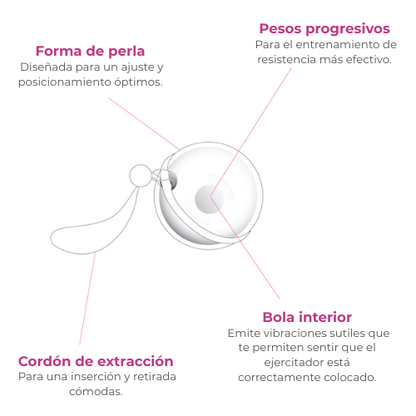 Bolas con peso para ejercícios Kegel - Laselle